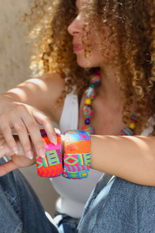 Set Of 2 Patchy Bangles