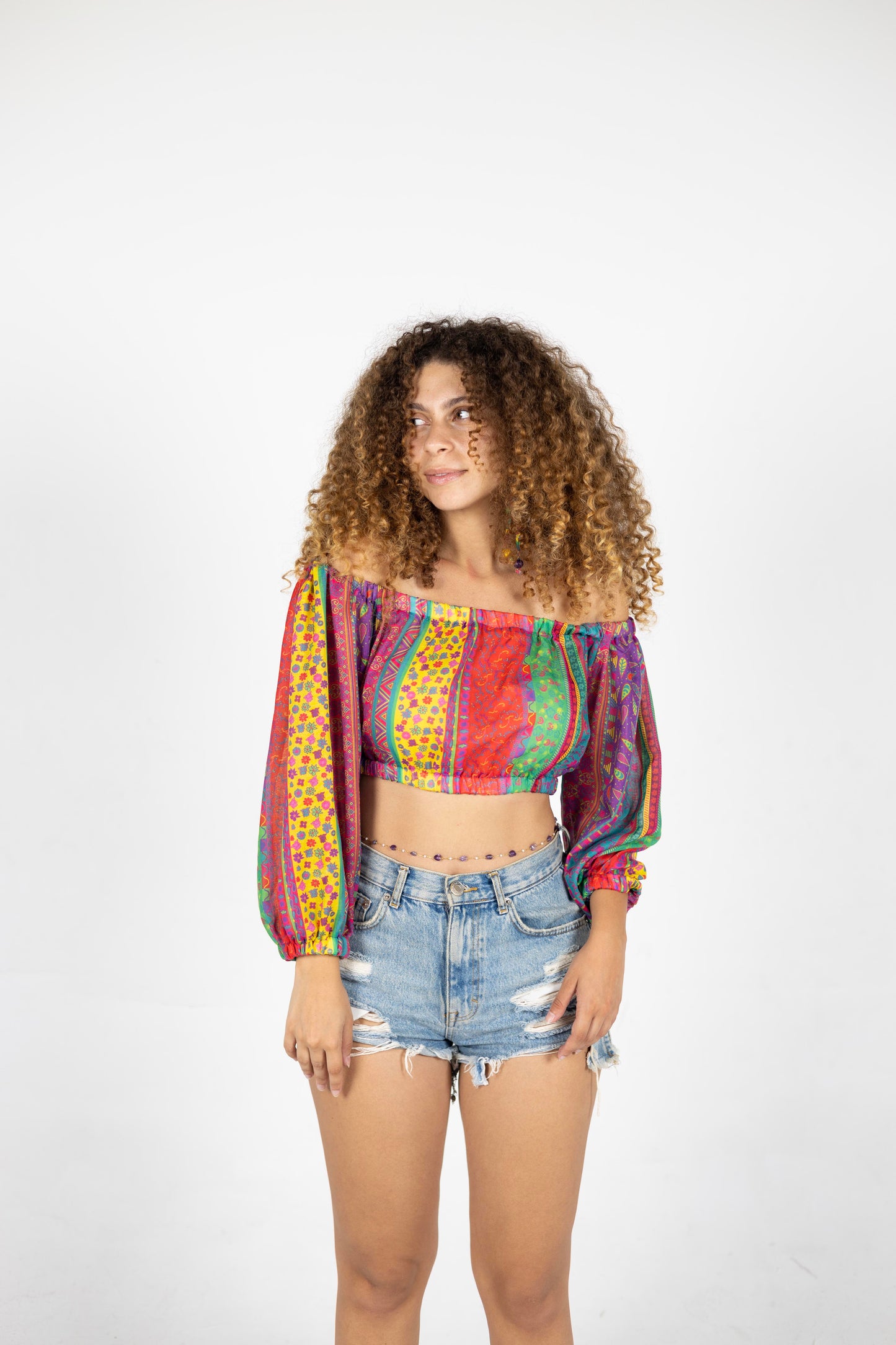 Stropicolors Off shoulders Croptop