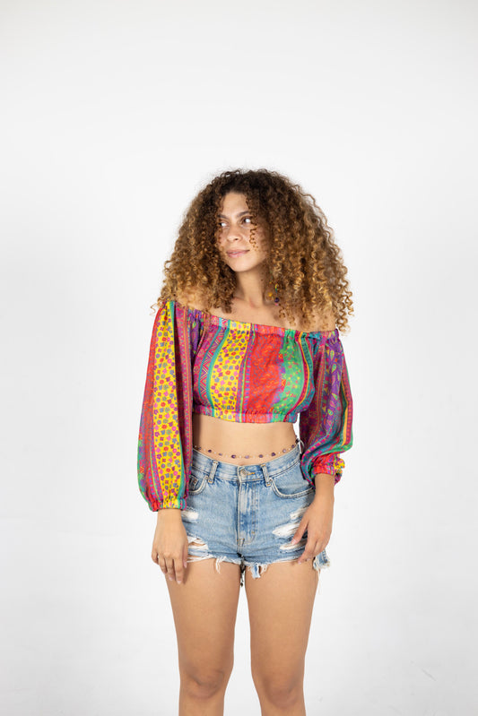 Stropicolors Off shoulders Croptop