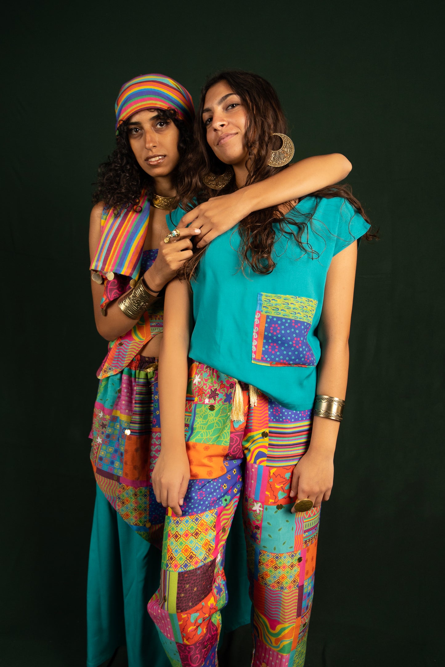 Turquoise Plain Blouse