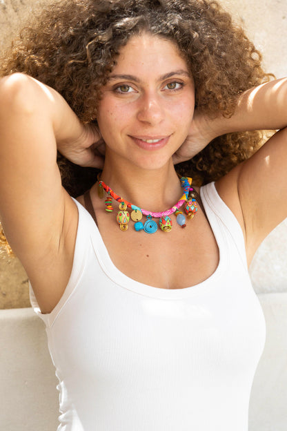 Happy Hippie Necklace with charms I