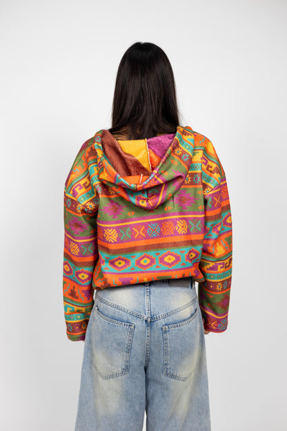 Flocons Et Bonbons Reversible Hoodie