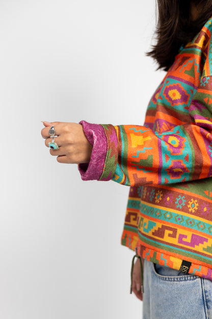 Flocons Et Bonbons Reversible Hoodie