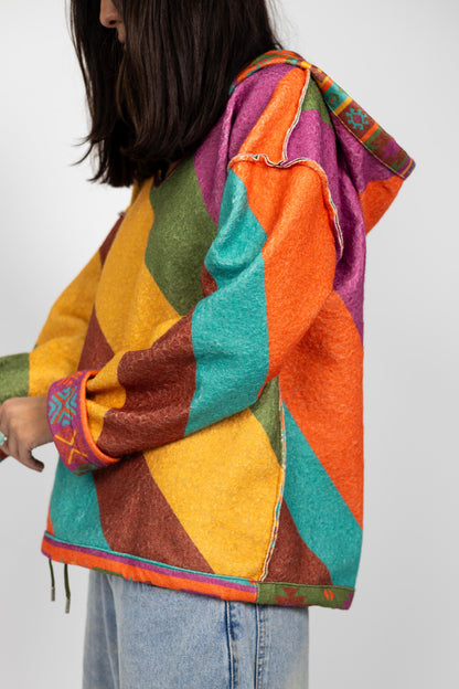 Flocons Et Bonbons Reversible Hoodie