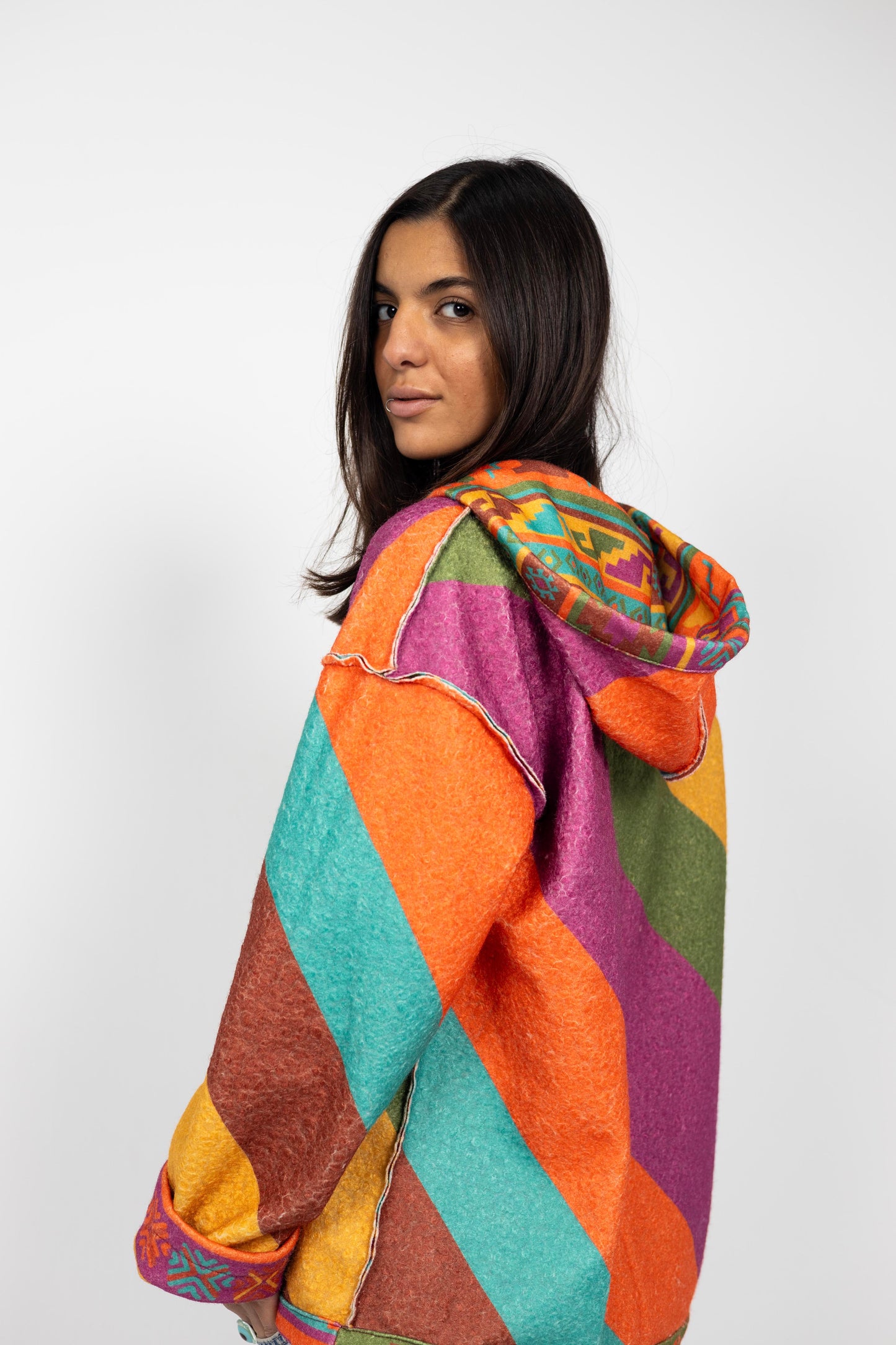 Flocons Et Bonbons Reversible Hoodie