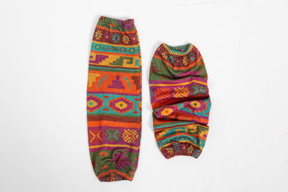 Flocons Et Bonbons Leg Warmers