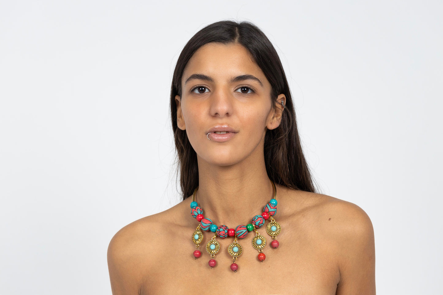 Cherry And Blueberry Necklace