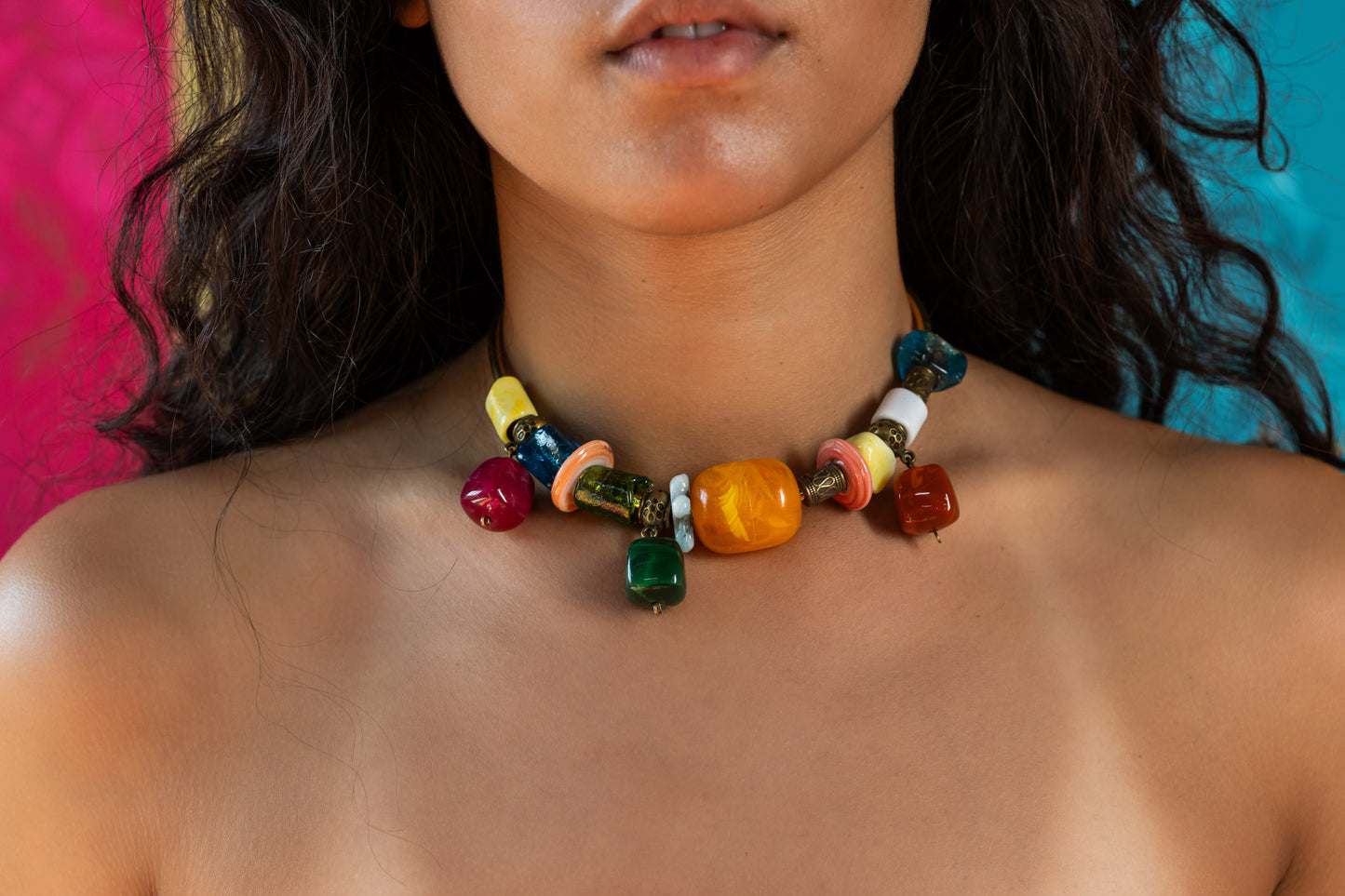 Sun Rays Copper Necklace