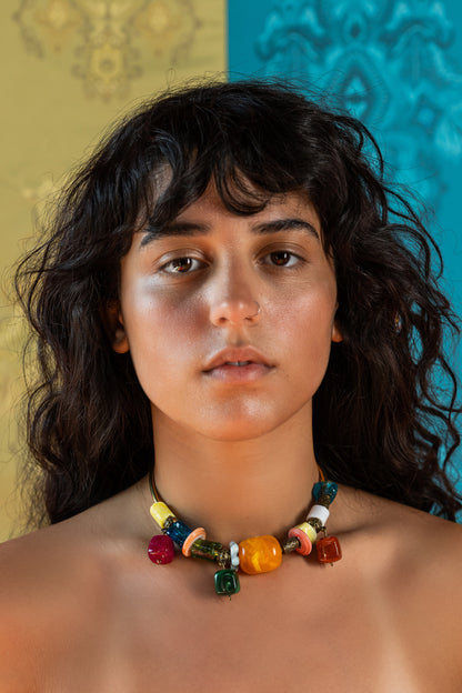 Sun Rays Copper Necklace