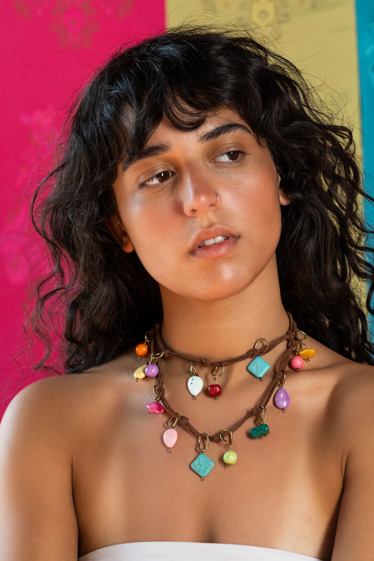 Sandy Ocean Double Cord Necklace