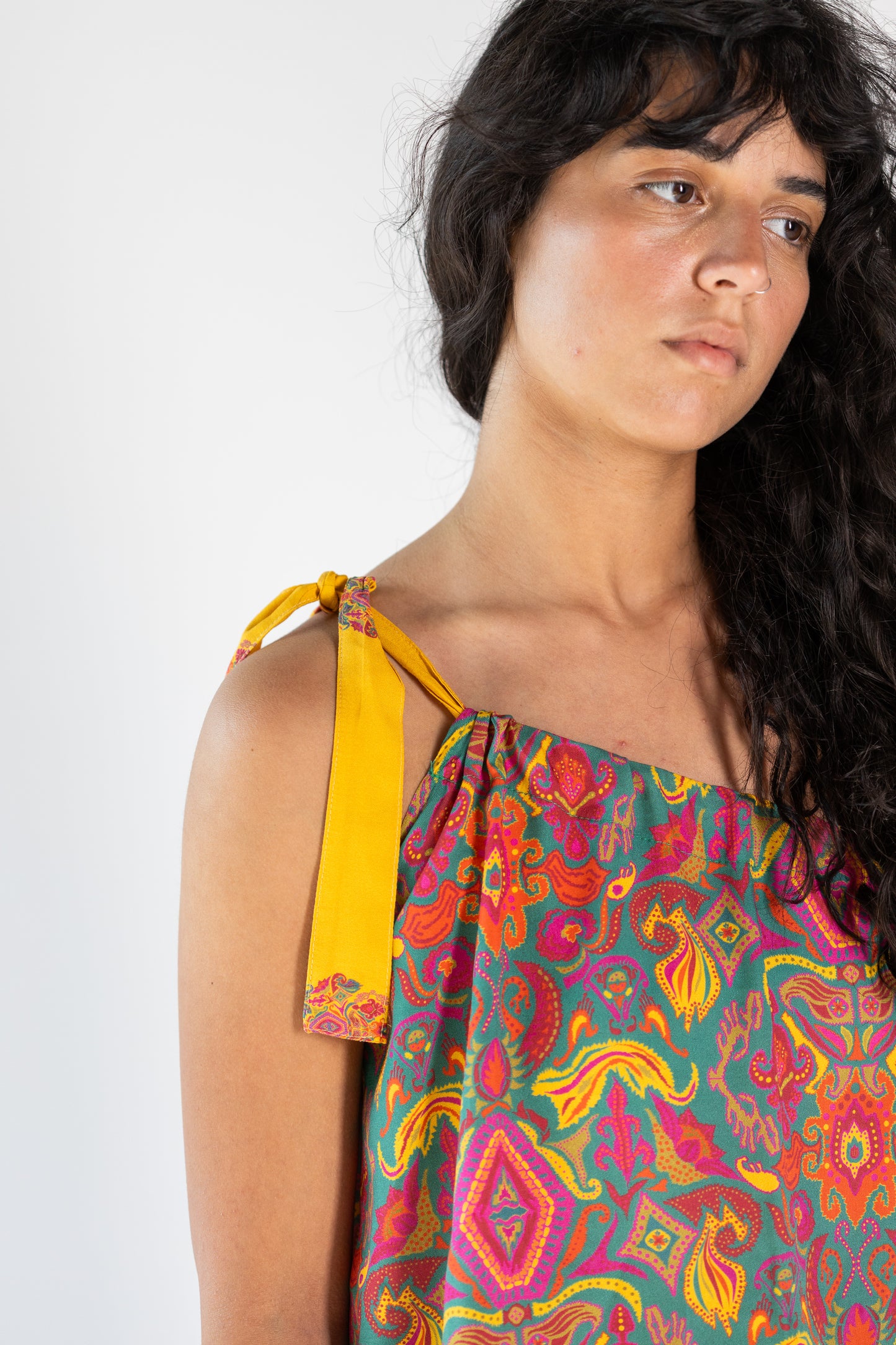 Ciel Et Miel One Shoulder Cotton Top