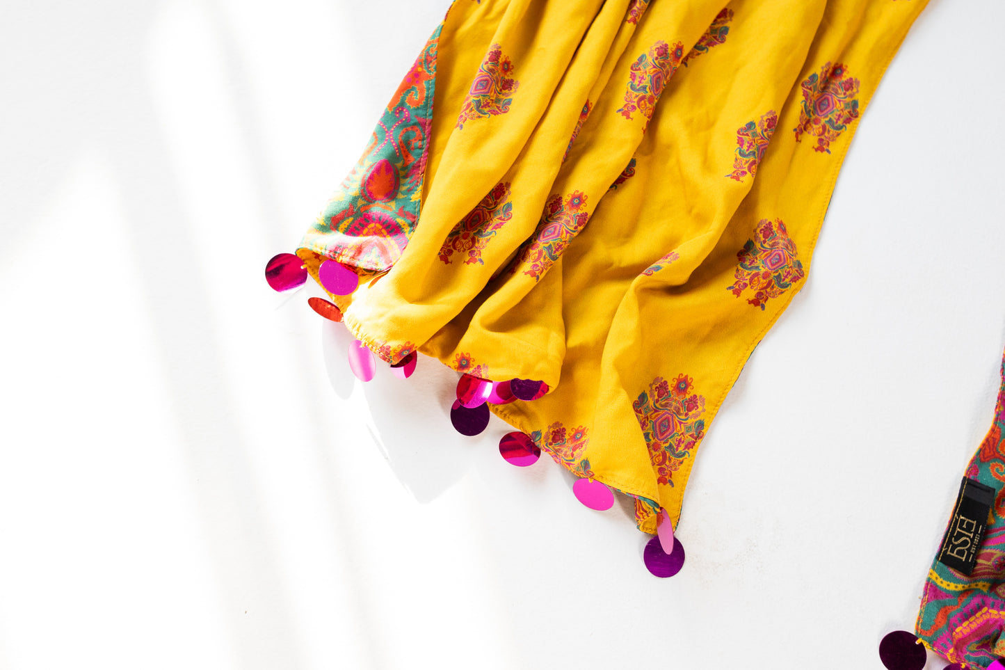 Ciel Et Miel Reversible Cotton Scarf