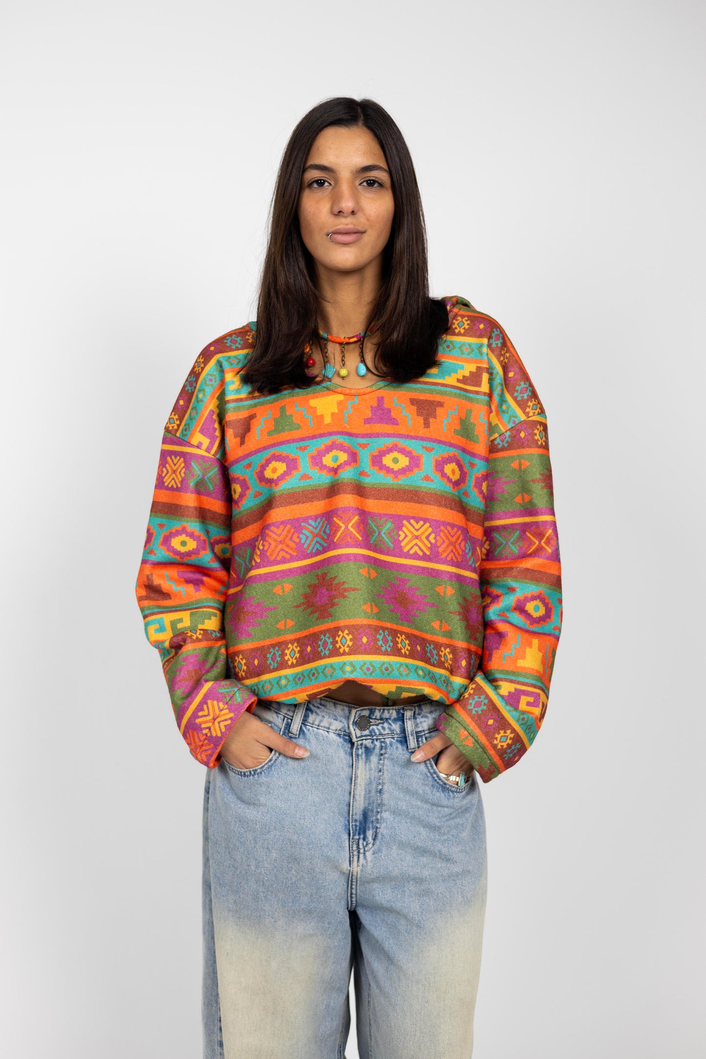 Flocons Et Bonbons Reversible Hoodie