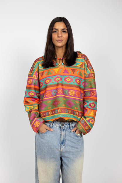 Flocons Et Bonbons Reversible Hoodie